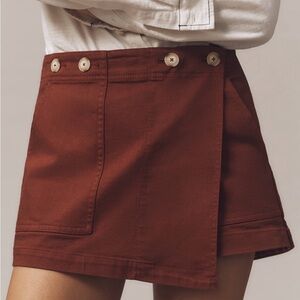 The Kit High-Rise Utility Skort by Pilcro
